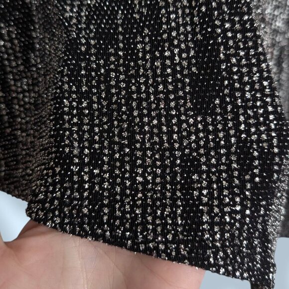 🍁V. Joseph Ribkoff Couture Asymmetrical Metallic Top - Picture 7 of 8